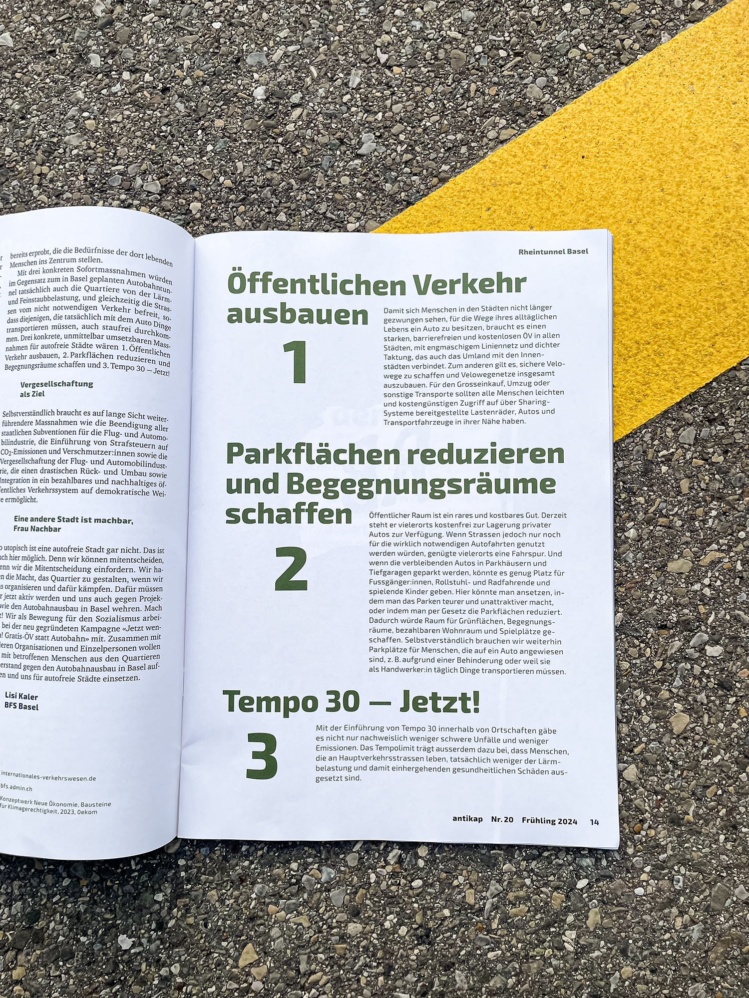 Magazine of sozialismus.ch