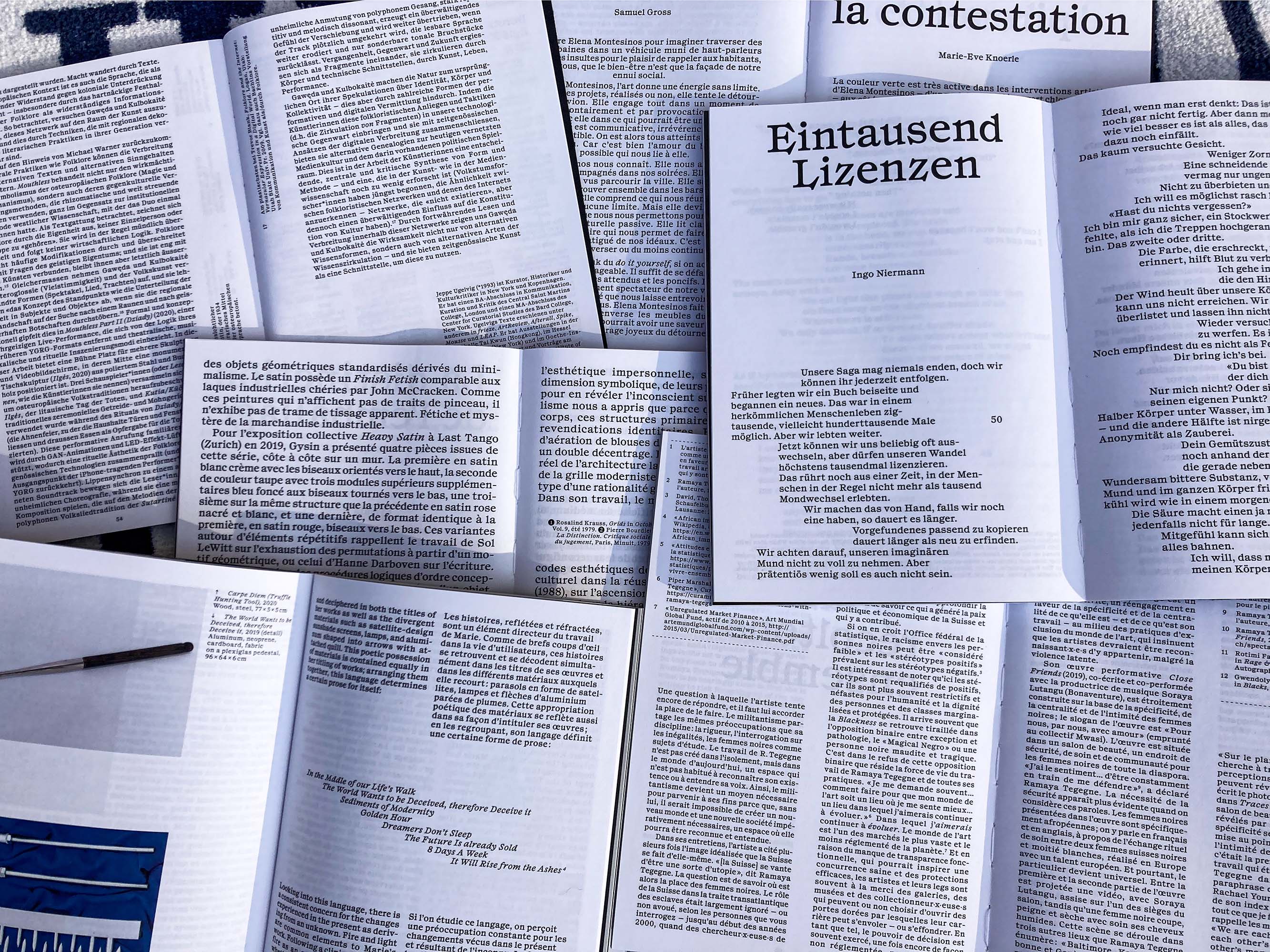 Typo for Cahier d’Artistes 2021.  