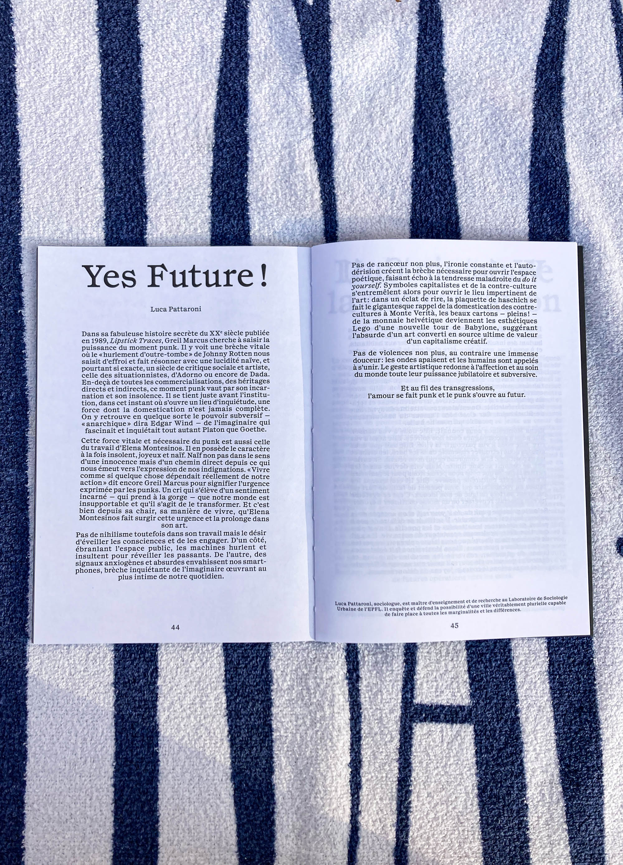 Typo for Cahier d’Artistes 2021.  