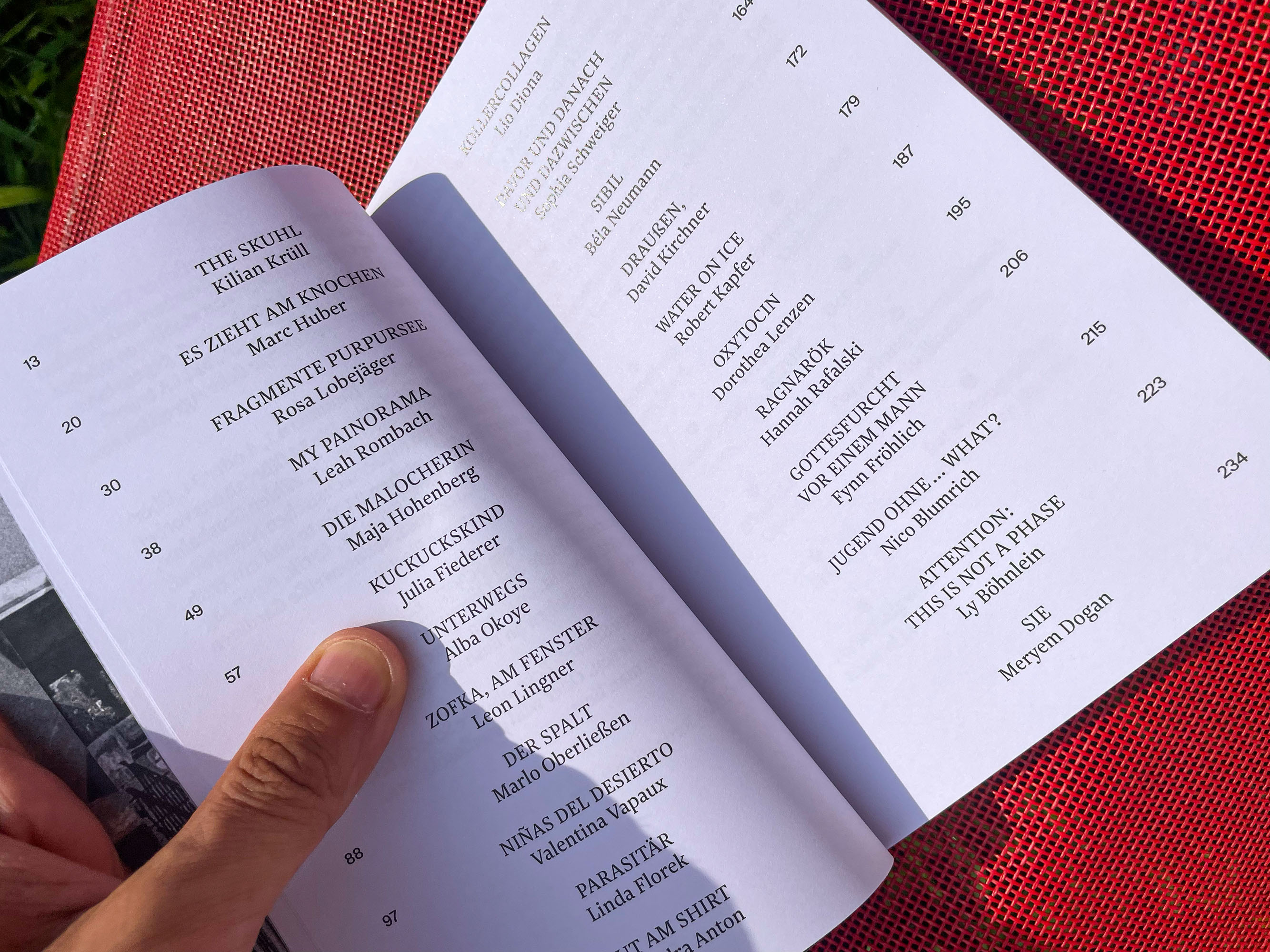 First-semester anthology